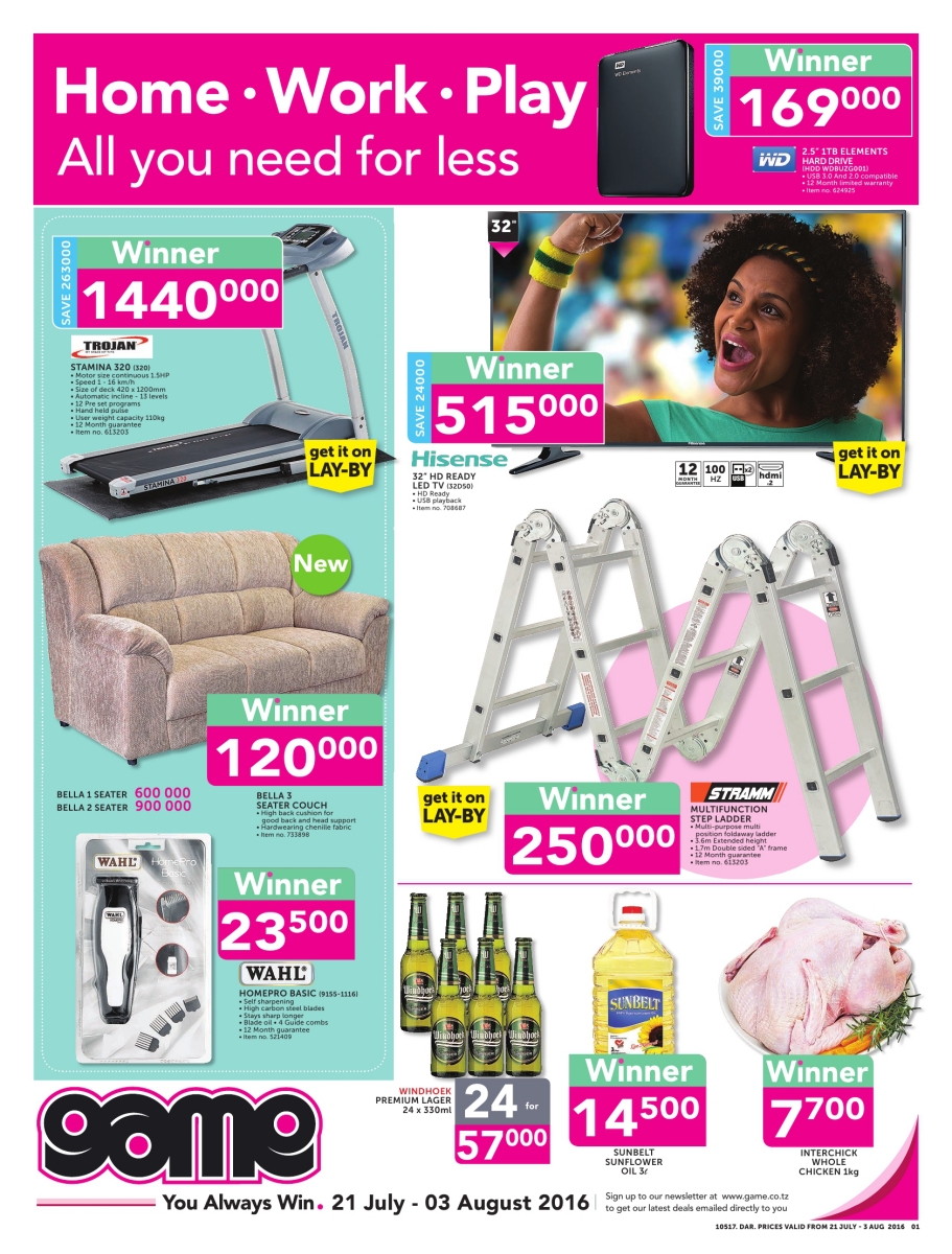 Game Tanzania | Leaflet Pages: Tanzania